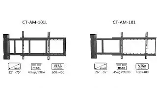 Motorised electric TV wall mount MAX VESA 600*400mm, CHARMOUNT