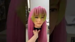 love is in the air! styling mitsuri's wig~ #demonslayer #kimetsunoyaiba #wigs #cosplay