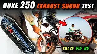 DUKE 250 AKRAPOVIC EXHAUST 😱 | CRAZY FLY BY SOUND 🔥