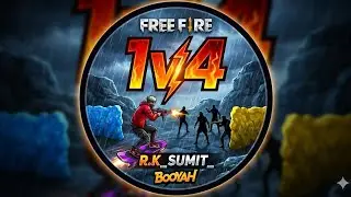 1v 4 Intense battle in the last zone. #1v4 #shorts #gaming #ff #youtubeshorts #viral 