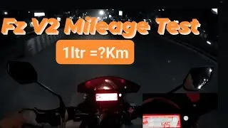 Yamaha fzv2 mileage test|| fz v2.0 fi