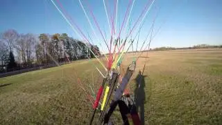 No hands paramotor takeoffs and a plane's emergency.. kinda