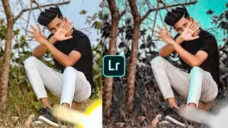Lightroom aqua and black effect photo editing tutorial in mobile||Preset download free||