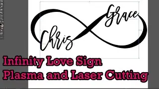 Infinity Name Sign for Plasma, Laser, Vinyl and Other Cutters in Adobe Illustrator