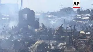 Raw: Dozens Dead or Hurt in Naibori Market Fire