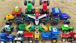 Wow बच्चों ! mini tractors ने आज जंगल truck की गाड़ी ko ढूंढा !! Krishna toy #tractor #jcbbaba 