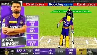 Rinku Singh 5 ball 5 six in ipl. #iplhighlights #babarazamcoverdrives #mostvairal #1millionviews