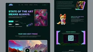NFT Landing Page Design. | Landing page design with Figma | UI design 2022 with IT+(Plus)