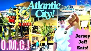 🍔 Landshark Bar & Grill On The Atlantic City Boardwalk! Bad Service, Food & Value! #AtlanticCity