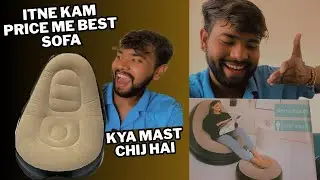 Best Inflatable Sofa 2025 on Amazon | 1 Seater Couch Chair + Footstool Unboxing & Test | Akash7roy