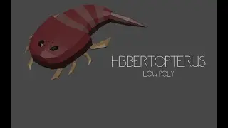 hibbertopterus - Low Poly Blender Paleoart