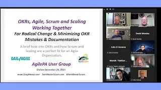 #OKRs Agile, Scrum and Scaling Working Together For Radical Change at AgilePA 20211220