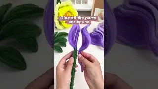 Full tutorial super big rose |how to make super big pipe cleaner rose |flower | chenille stem rose