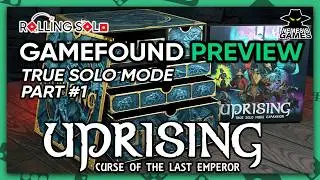 Uprising True Solo Mode | GameFound Preview | Solo Playthrough | Part #1