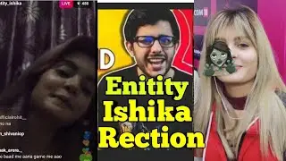ENTITY ISHIKA RECTION ON CARRYMINATI DELETED VIDEO | YOUTUBE vs TIKTOK | ENTITY ISHIKA LIVE ON INSTA