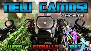 NEW Blunt Force, 1987 & Eyeballs CAMOS Gameplay | New Call of Duty Ghosts Personalization Packs DLC
