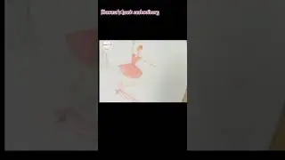 How to make dancing dolls hand embroidery #You tube short #Hurm's Hand Embroidery