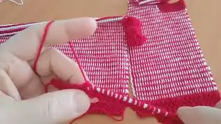 416. Tunus Tığı ile Dönme Yapmayan Örgü Modeli | Kolay ve Şık Tunus İşi Teknikleri