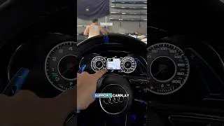 Установка цифровой панели Audi 👀🤩 #audi #carplay #caraccessory #digitaldashboard