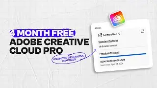 Adobe Creative Cloud Pro for 4 Months Free | Unlimited Generative AI Access | Design With Abir