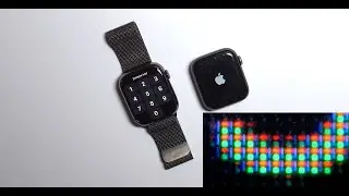 Apple Watch 7 display under a microscope