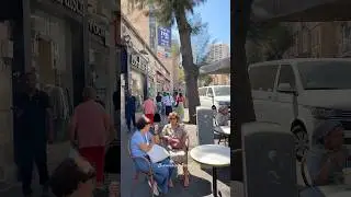Jaffa Street in the center of Jerusalem, Israel 2024