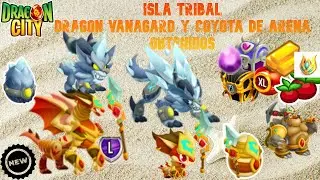 ISLA TRIBAL OBTENIENDO AL DRAGON COYOTA  DE ARENA Y AL DRAGON VANAGARD | DRAGON CITY
