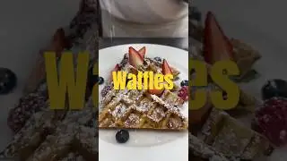 How to make waffles 🧇 # #culinary #food #newchef #cooking #recipe #mentor #mentor #masterchef