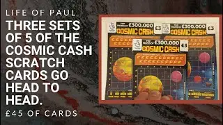15 new scratch cards to enjoy today. &pound;45 of the &pound;3 Cosmic Cash scratch tickets from the Lottery