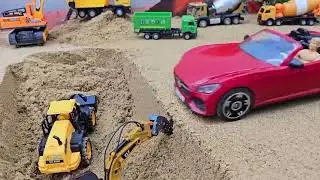 The Animals Cow Animation Color cartoon JCB Loading Mud Sand  New House Rand 