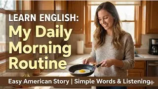 My Daily Morning Routine ||Learn English in Kitchen|| Simple Words & Learning