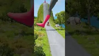 Skibidi Toilets, Freddy & Speakermans VS Spinning Spiderman Leg Trap Hill Crush &ndash; BeamNG.drive