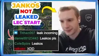 Jankos almost LEAKED LEC Starting Day 🤐