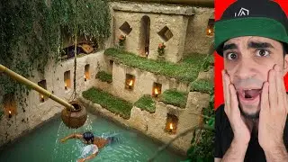 رجل الغابة يبني بيت سري تحت الارض بشكل اسطوري !!
