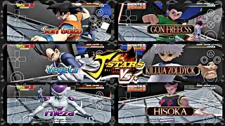 Son Goku, Frieza and Vegeta vs Gon, Killua and Hisoka | J-STARS VICTORY VS+ | VITA3K