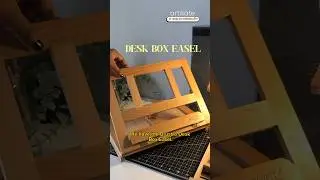 Brustro artists&rsquo; small desk box easel review | Shop On Artikate  #artsupplies #shorts #artikate