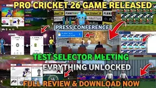 Pro Cricket 26 Game Released & Game Full Review!