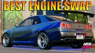 NFS Heat - NISSAN Skyline GT-R V-Spec R34 Best Engine Fully Upgraded 400+ Ultimate+ Parts