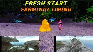ARK MOBILE : NEW STARTE IN LEGIT SERVER [FARMING TIMING]