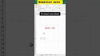 Shortcut key Part 20 | shortcut keys in excel #shorts #excel #shortcutkeys #studywithdyofficial