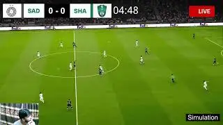 🔴 LIVE: Al Sadd SC vs Shabab Al Ahli | AFC Champions League 2025 |  PES 2021 Gameplay Simulation ⚽🔥
