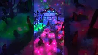 christmas crib light decoration