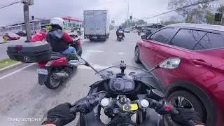 23 NINJA 400 / morning ride to the gym