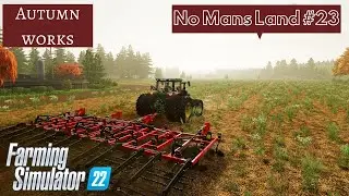 FS22 No Mans Land Timelapse #23 - Harvest of wheat and soybeans, baling straw - Farming Simulator 22