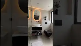 🔥 Modern Minimalist Bathroom | Do you like this Oval LED Mirror? #inyouths #inyouthscustomledmirror