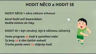 Slovesa, která mají různý význam se zájmenem SE a bez něj 3 | Čeština pro cizince (B1–B2)