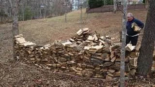 Stacking Wood on an Espresso Triple Shot