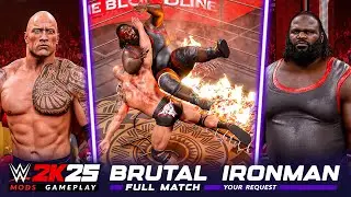 THE ULTIMATE TEST OF WILL! 🏆 The Rock vs. Mark Henry - IRON MAN Match [WWE 2K25]