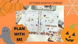 October Monthly Spread //The Happy Planner