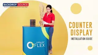 Portable Trade Show Counter Display - Backdropsource #tradeshow #portable #countertop